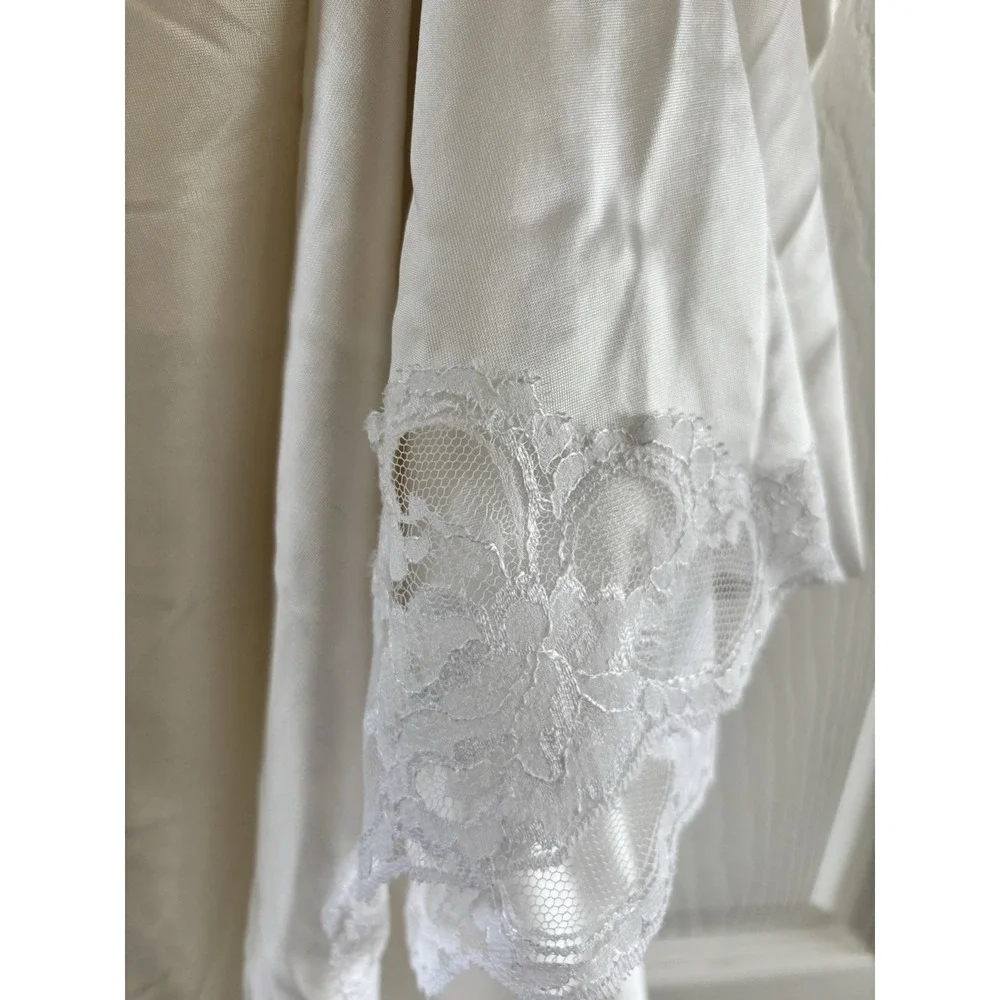 Vintage Nancy King‎ Lingerie White Women's Slip dress Size 38